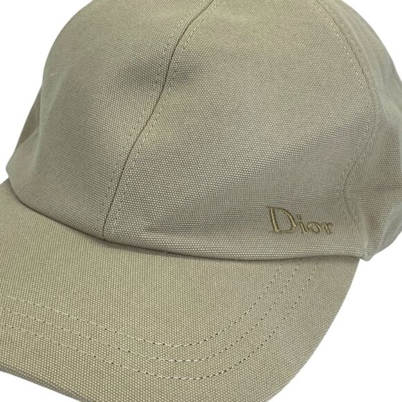 Dior Logo Baseball Cap Hat Cap Cotton Beige main image 8